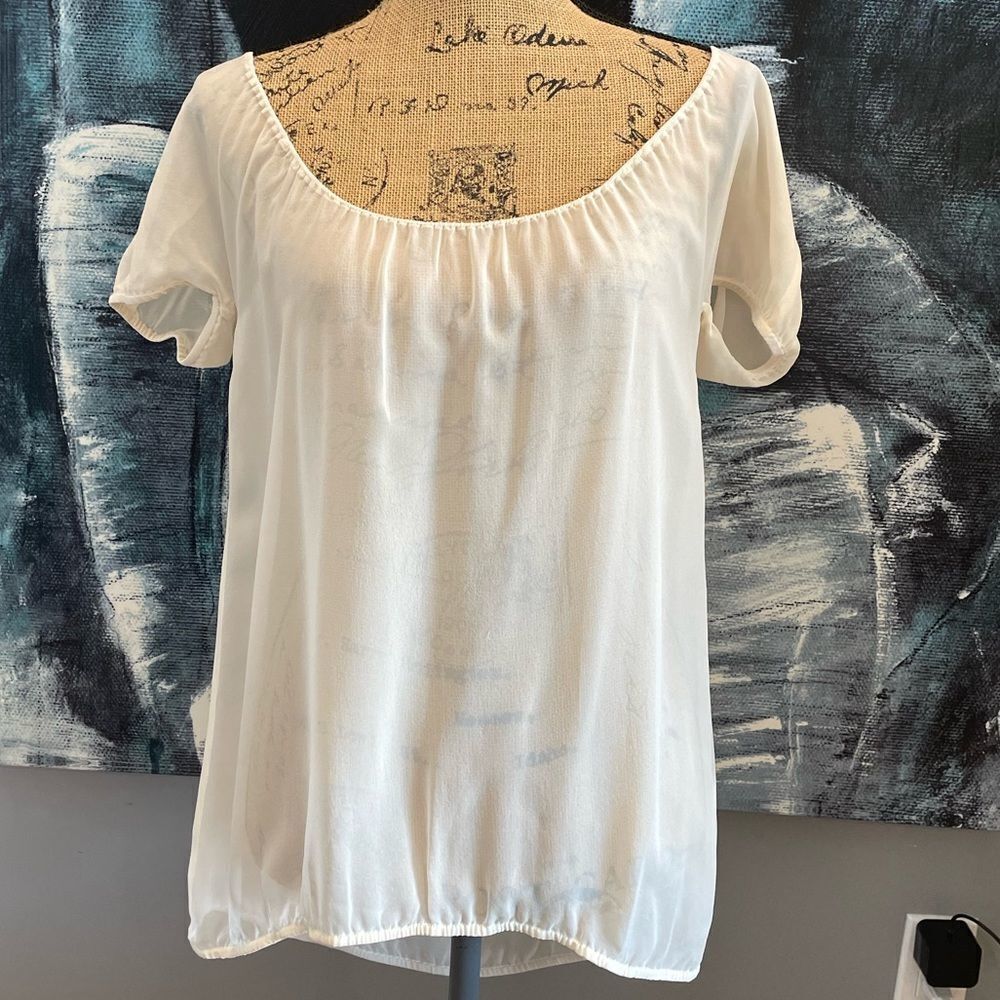 100% SILK Sheer Kenzie Blouse
